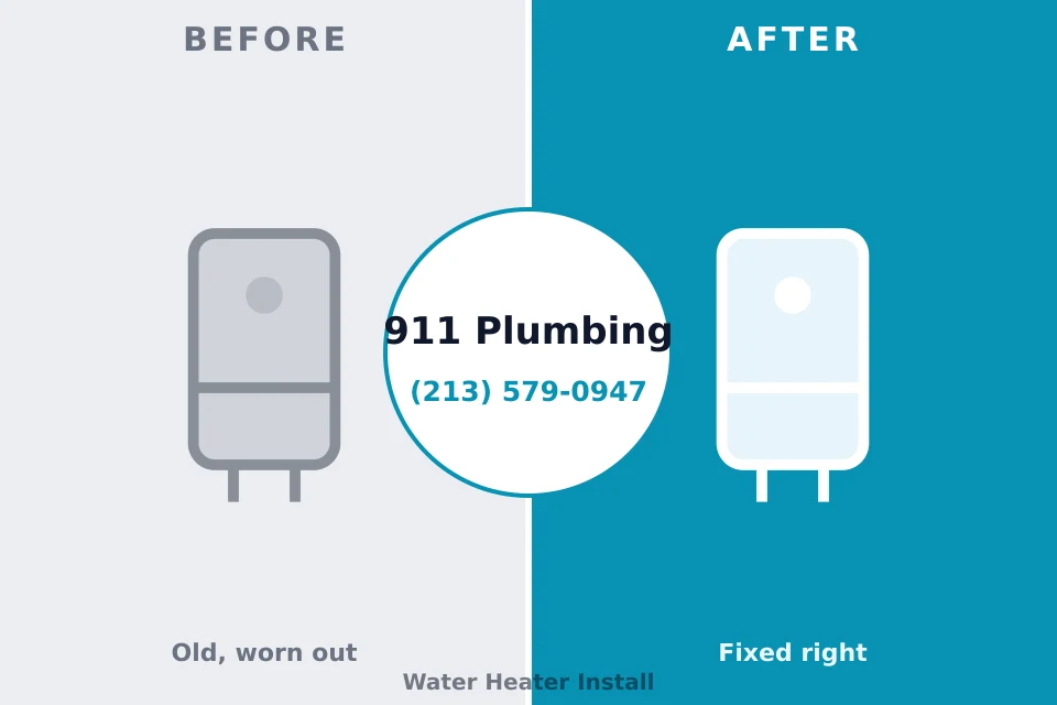 Before and after: plumbing repair Weidman, MI